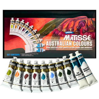 Matisse Structure Acrylic Australian Colours Set 10 x 75ml