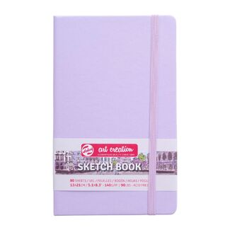 Talens Art Creation Pastel Violet Sketchbook 13 x 21 cm 140gsm 80 Sheets