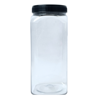 Derivan Refillables Empty Plastic Round Jar & Lid 500ml