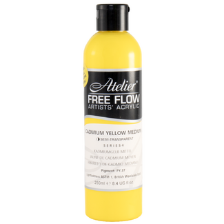 Atelier Free Flow 250ml S4 - Cadmium Yellow Medium