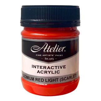 Atelier Interactive Acrylic Paint 250ml S4 - Cadmium Red Light