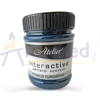 Atelier Interactive Acrylic Paint 250ml S2 - Phthalo Turquoise