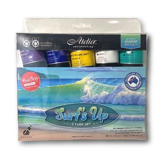 Atelier Interactive Scott Christensen Surfs Up Acrylic Paint Set 5 x 80ml