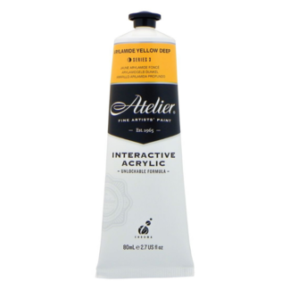 Atelier Interactive Acrylic Paint 80ml S3 - Arylamide Yellow Deep