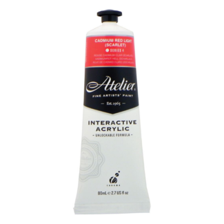 Atelier Interactive Acrylic Paint 80ml S4 - Cadmium Red Light