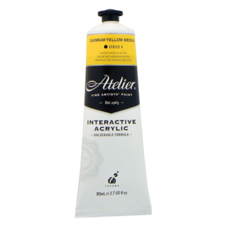 Atelier Interactive Acrylic Paint 80ml S4 - Cadmium Yellow Mid