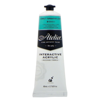 Atelier Interactive Acrylic Paint 80ml S5 - Cobalt Turquoise Light