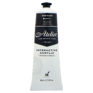 Atelier Interactive Acrylic Paint 80ml S1 - Mars Black