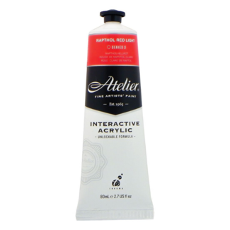 Atelier Interactive Acrylic Paint 80ml S3 - Napthol Red Light