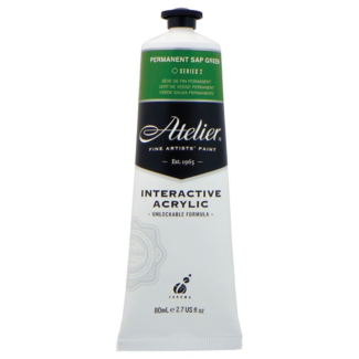 Atelier Interactive Acrylic Paint 80ml S2 - Permanent Sap Green