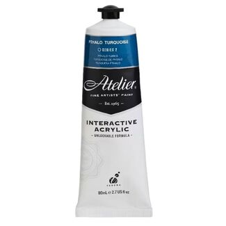 Atelier Interactive Acrylic Paint 80ml S2 - Phthalo Turquoise