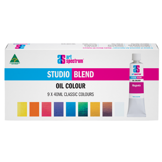 Art Spectrum Studio Blend Oil Paint 40ml Assorted Colours 9pc