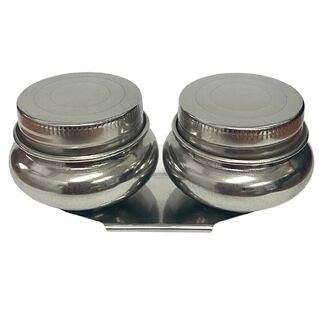 Steel Twin Dipper With Lids
