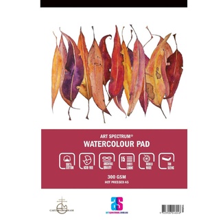Art Spectrum 100% Cotton Watercolour Pad A5 300gsm 15 Sheet - Smooth (Hot Pressed)