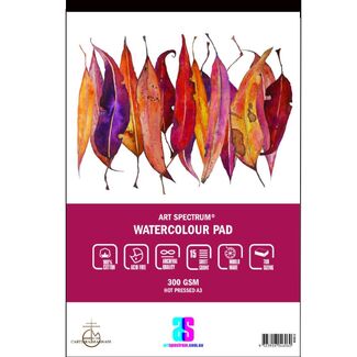 Art Spectrum 100% Cotton Watercolour Pad A3 300gsm 15 Sheet - Smooth (Hot Pressed)
