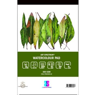 Art Spectrum 100% Cotton Watercolour Pad A5 300gsm 15 Sheet - Medium (Cold Pressed)