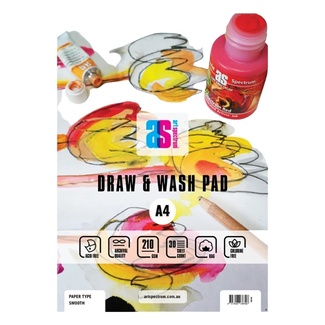 Art Spectrum Draw & Wash Pad A4 210 GSM Smooth Paper