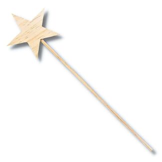Wooden Craft Star Wand 1pc