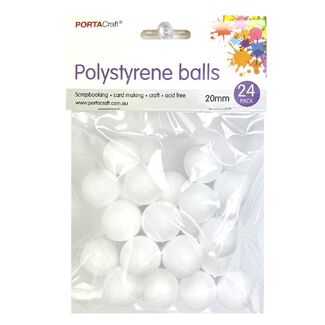 Polystyrene Ball 20mm 24pc