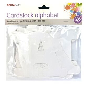 Cardstock Diecut Paper Alphabet 26pc