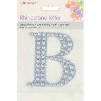 Rhinestone Alphabet 63x65mm B
