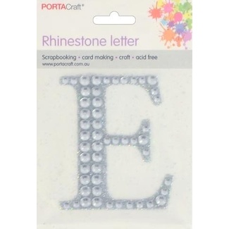 Rhinestone Alphabet 63x65mm E