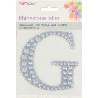 *Rhinestone Alphabet 63x65mm G