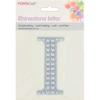 Rhinestone Alphabet 63x65mm I