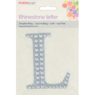 Rhinestone Alphabet 63x65mm L
