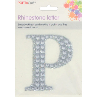Rhinestone Alphabet 63x65mm P
