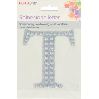 Rhinestone Alphabet 63x65mm T