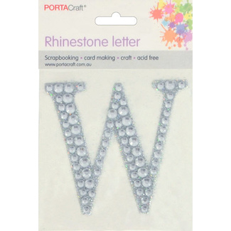 Rhinestone Alphabet 63x65mm W