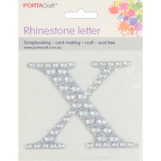 *Rhinestone Alphabet 63x65mm X