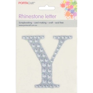 Rhinestone Alphabet 63x65mm Y