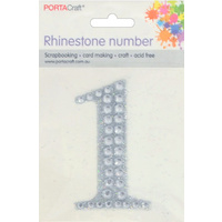 Rhinestone Numbers 63x65mm 1