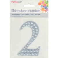 Rhinestone Numbers 63x65mm 2
