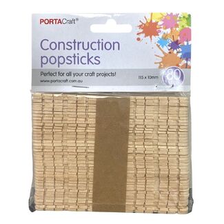 Popsticks Construction 80pc Natural