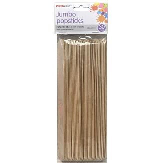 Popsticks Jumbo 30pc Natural