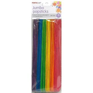 Popsticks Jumbo 30pc Coloured