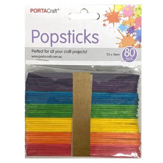 Popsticks 80pc Coloured