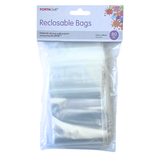 Resealable Bag 75x100mm 80pc