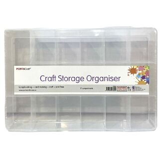 Portacraft Craft Storage Box - 17 Compartment Organiser