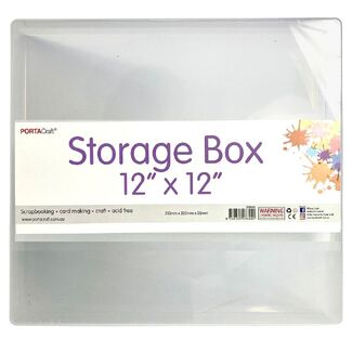 Portacraft Craft Storage Box - 12 x 12 Inch (310 x 355 x 35mm)