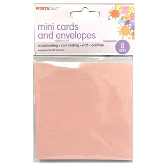 Mini Card & Envelopes 8pc - Pastel