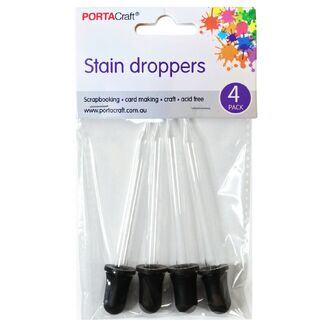 Portacraft Empty Bottles - Stain Droppers 4pc