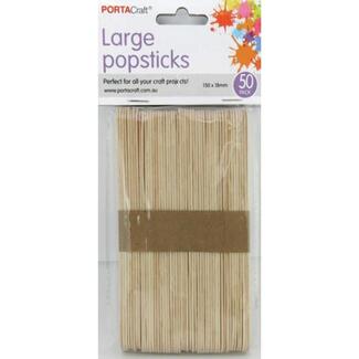 Portacraft Popsticks Extra Large 50pc Natural