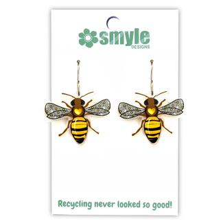 Smyle Designs Native Bee Recycled Acrylic Earrings