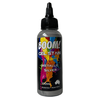 Boom Gel Stain 100ml - Metallic Silver