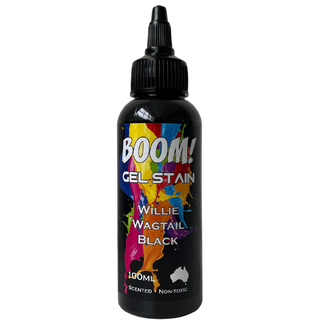 Boom Gel Stain 100ml - Willie Wagtail Black