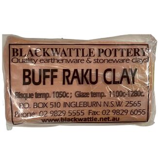 Blackwattle Buff Raku Clay 10kg